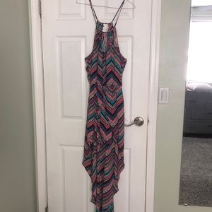 Patterned romper dress